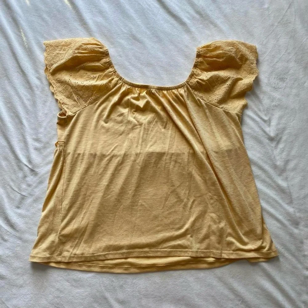 honey yellow lace babydoll top - Picture 7 of 8